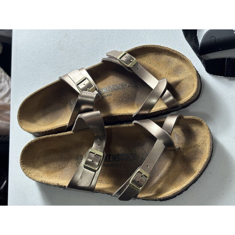 Birkenstock Mayari Graceful Taupe Birko-Flor Regular - Size 9